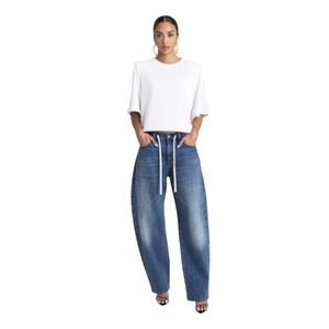 Wide Leg Blue Jeans for Women